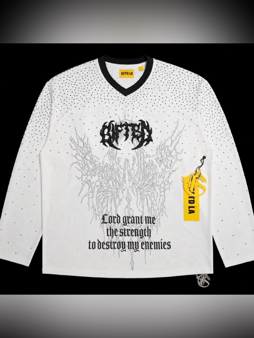 GFTD LA 'Strength' Rhinestone Jersey - Size L - NWT